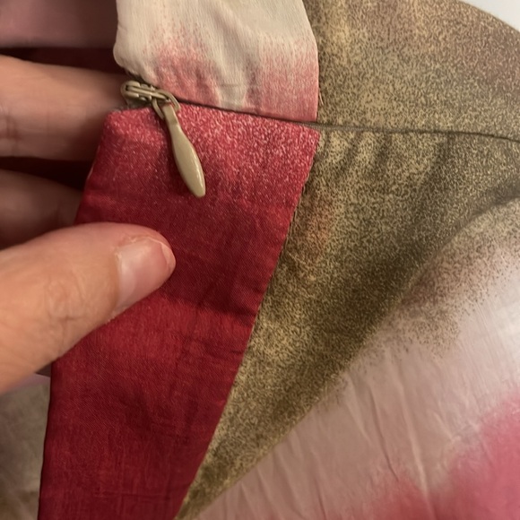 NWT ZARA TIE-DYE Wrinkle Design SZ L Wide Leg Pant with Front Drape Side Zip. - Picture 7 of 9